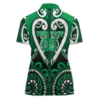 Custom Aotearoa Ngati Maniapoto Women Polo Shirt Maori Tribal Pattern