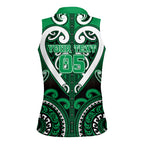 Custom Aotearoa Ngati Maniapoto Women Sleeveless Polo Shirt Maori Tribal Pattern