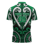 Custom Aotearoa Ngati Maniapoto Zipper Polo Shirt Maori Tribal Pattern