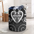 Aotearoa Ngati Raukawa Laundry Basket Maori Tribal Pattern