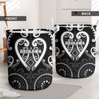 Aotearoa Ngati Raukawa Laundry Basket Maori Tribal Pattern