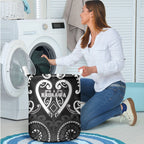 Aotearoa Ngati Raukawa Laundry Basket Maori Tribal Pattern