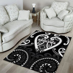 Aotearoa Ngati Raukawa Area Rug Maori Tribal Pattern