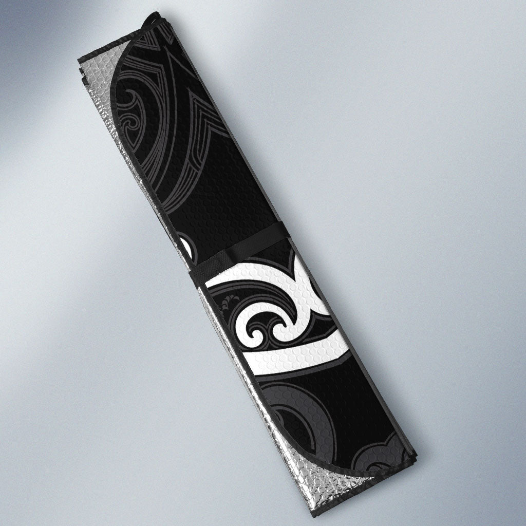Aotearoa Ngati Raukawa Auto Sun Shade Maori Tribal Pattern
