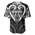 Custom Aotearoa Ngati Raukawa Baseball Jersey Maori Tribal Pattern