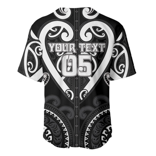 Custom Aotearoa Ngati Raukawa Baseball Jersey Maori Tribal Pattern