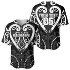 Custom Aotearoa Ngati Raukawa Baseball Jersey Maori Tribal Pattern