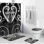 Aotearoa Ngati Raukawa Bathroom Set Maori Tribal Pattern