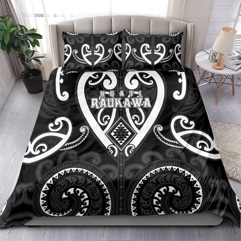 Aotearoa Ngati Raukawa Bedding Set Maori Tribal Pattern
