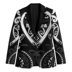 Custom Aotearoa Ngati Raukawa Blazer Maori Tribal Pattern