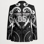 Custom Aotearoa Ngati Raukawa Blazer Maori Tribal Pattern
