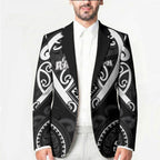 Custom Aotearoa Ngati Raukawa Blazer Maori Tribal Pattern