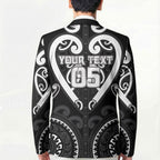 Custom Aotearoa Ngati Raukawa Blazer Maori Tribal Pattern