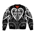 Custom Aotearoa Ngati Raukawa Bomber Jacket Maori Tribal Pattern