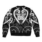 Custom Aotearoa Ngati Raukawa Bomber Jacket Maori Tribal Pattern