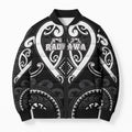Custom Aotearoa Ngati Raukawa Bomber Puffer Jacket Maori Tribal Pattern