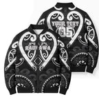 Custom Aotearoa Ngati Raukawa Bomber Puffer Jacket Maori Tribal Pattern