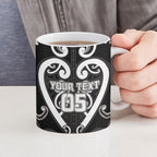 Custom Aotearoa Ngati Raukawa Ceramic Mug Maori Tribal Pattern
