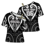 Custom Aotearoa Ngati Raukawa Cross Shoulder Shirt Maori Tribal Pattern