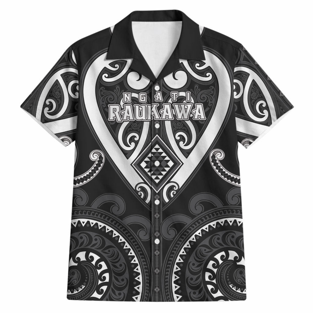 Custom Aotearoa Ngati Raukawa Hawaiian Shirt Maori Tribal Pattern