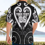 Custom Aotearoa Ngati Raukawa Hawaiian Shirt Maori Tribal Pattern