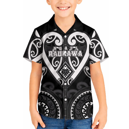 Custom Aotearoa Ngati Raukawa Hawaiian Shirt Maori Tribal Pattern