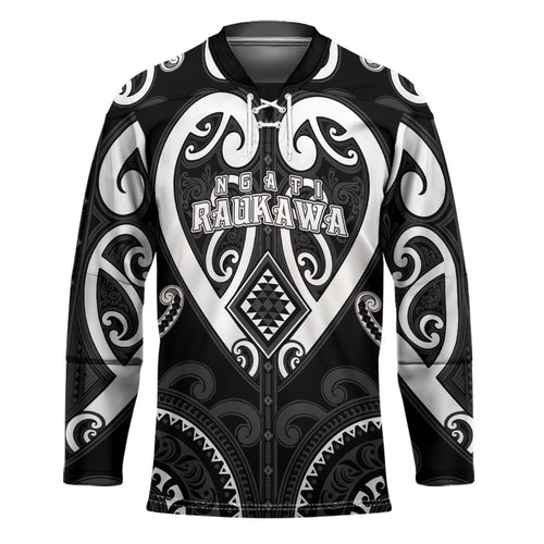 Custom Aotearoa Ngati Raukawa Hockey Jersey Maori Tribal Pattern