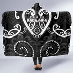 Aotearoa Ngati Raukawa Hooded Blanket Maori Tribal Pattern