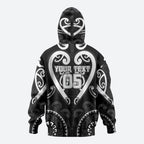 Custom Aotearoa Ngati Raukawa Hoodie Maori Tribal Pattern