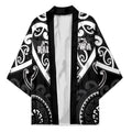 Custom Aotearoa Ngati Raukawa Kimono Maori Tribal Pattern