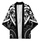 Custom Aotearoa Ngati Raukawa Kimono Maori Tribal Pattern