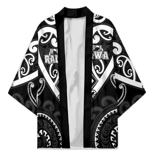 Custom Aotearoa Ngati Raukawa Kimono Maori Tribal Pattern