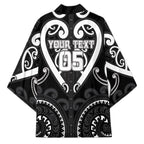 Custom Aotearoa Ngati Raukawa Kimono Maori Tribal Pattern