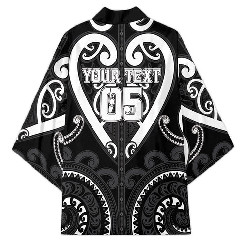Custom Aotearoa Ngati Raukawa Kimono Maori Tribal Pattern
