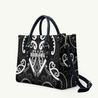 Aotearoa Ngati Raukawa Leather Bag Maori Tribal Pattern