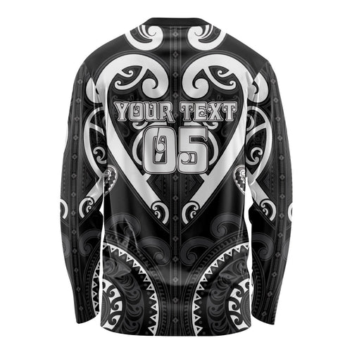 Custom Aotearoa Ngati Raukawa Long Sleeve Shirt Maori Tribal Pattern