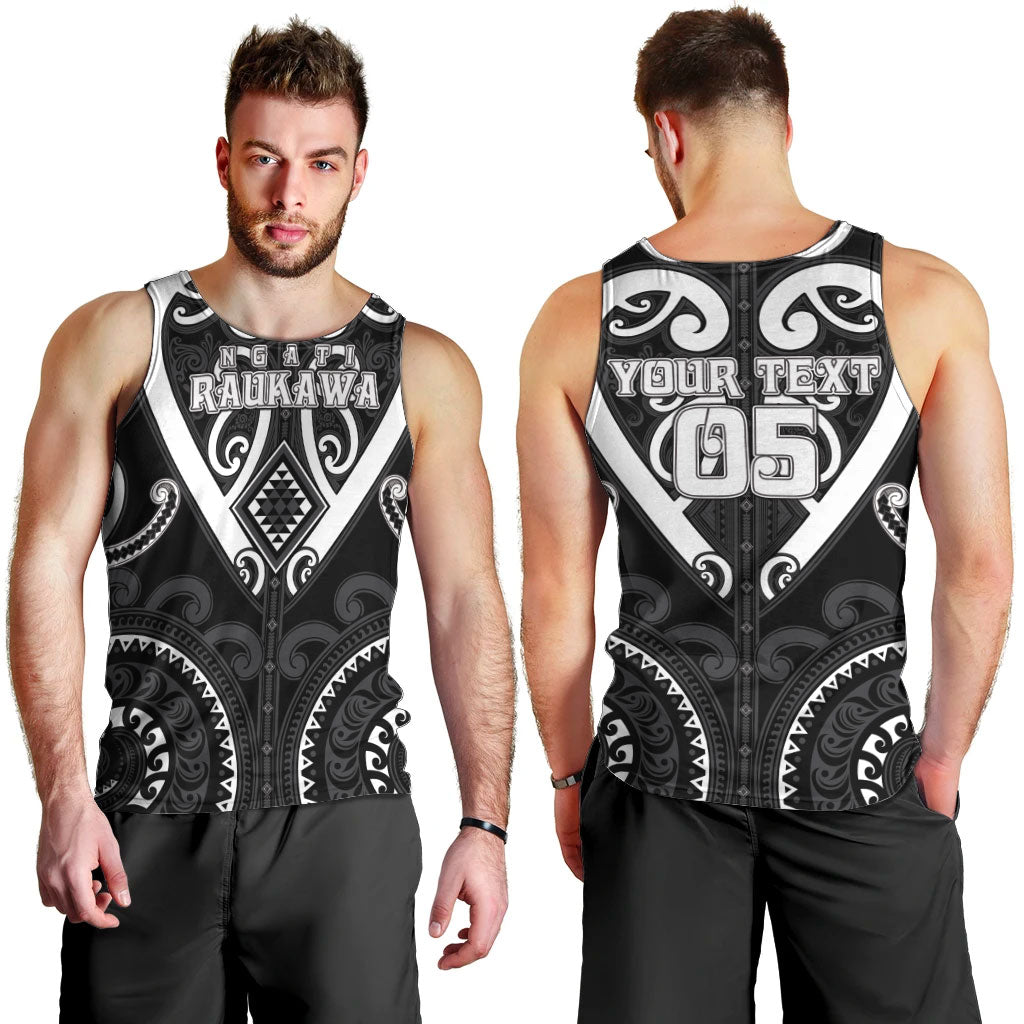 Custom Aotearoa Ngati Raukawa Men Tank Top Maori Tribal Pattern