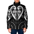 Custom Aotearoa Ngati Raukawa Padded Jacket Maori Tribal Pattern
