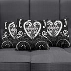 Aotearoa Ngati Raukawa Pillow Cover Maori Tribal Pattern