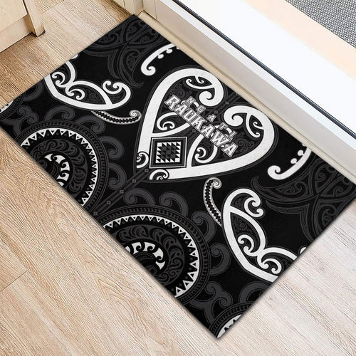 Aotearoa Ngati Raukawa Rubber Doormat Maori Tribal Pattern