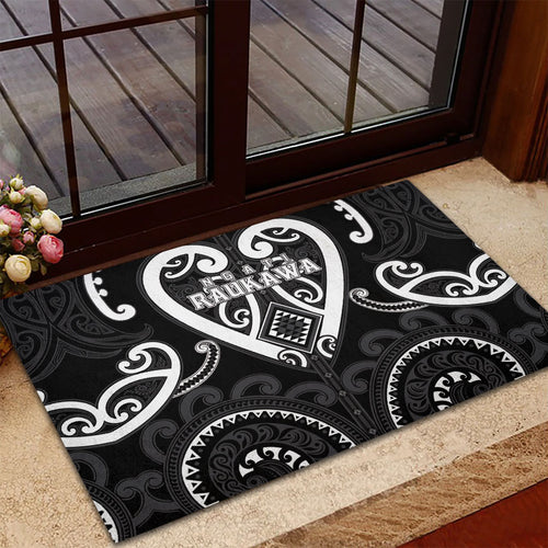 Aotearoa Ngati Raukawa Rubber Doormat Maori Tribal Pattern