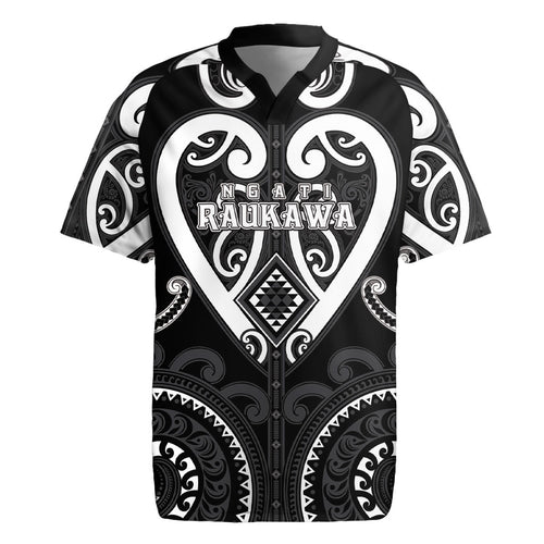 Custom Aotearoa Ngati Raukawa Rugby Jersey Maori Tribal Pattern