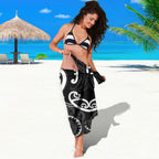 Aotearoa Ngati Raukawa Sarong Maori Tribal Pattern
