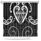 Aotearoa Ngati Raukawa Shower Curtain Maori Tribal Pattern