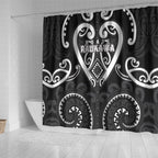 Aotearoa Ngati Raukawa Shower Curtain Maori Tribal Pattern