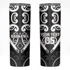 Custom Aotearoa Ngati Raukawa Skinny Tumbler Maori Tribal Pattern