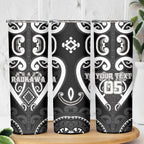 Custom Aotearoa Ngati Raukawa Skinny Tumbler Maori Tribal Pattern