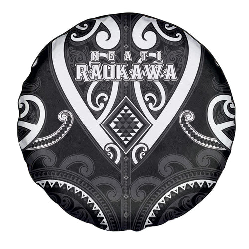 Aotearoa Ngati Raukawa Spare Tire Cover Maori Tribal Pattern