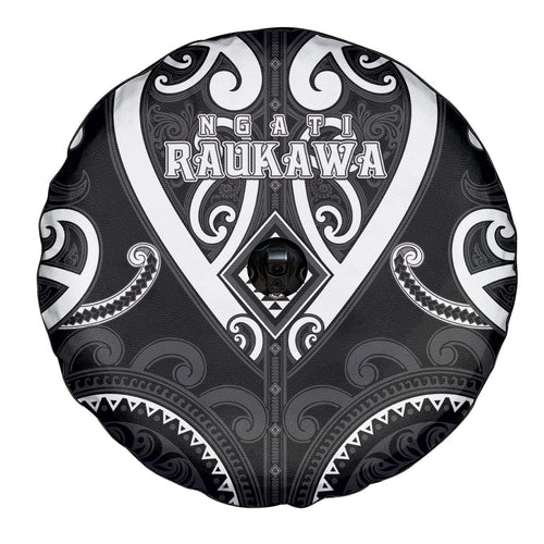Aotearoa Ngati Raukawa Spare Tire Cover Maori Tribal Pattern