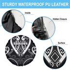 Aotearoa Ngati Raukawa Spare Tire Cover Maori Tribal Pattern